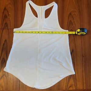 Zyia Active White Tank Mesh Detail Size XL